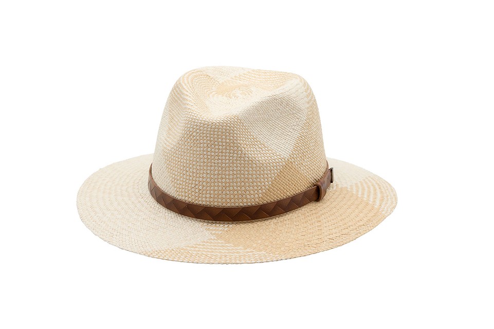 Foto Sombrero indiana Panamá bicolor